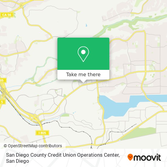 San Diego County Credit Union Operations Center map