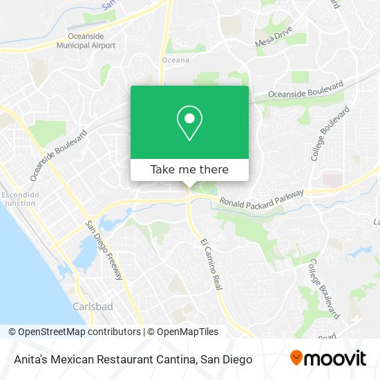 Mapa de Anita's Mexican Restaurant Cantina