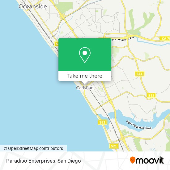 Paradiso Enterprises map