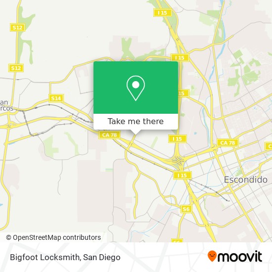 Mapa de Bigfoot Locksmith