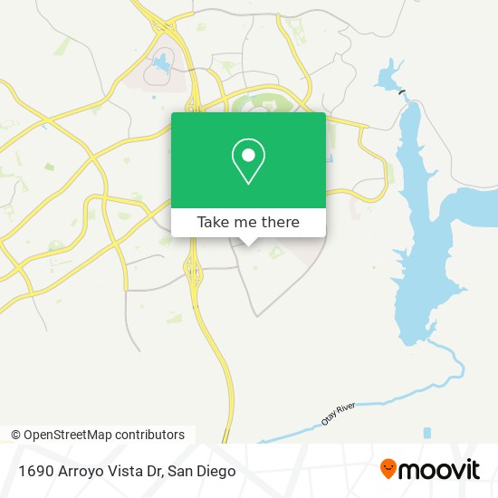 1690 Arroyo Vista Dr map