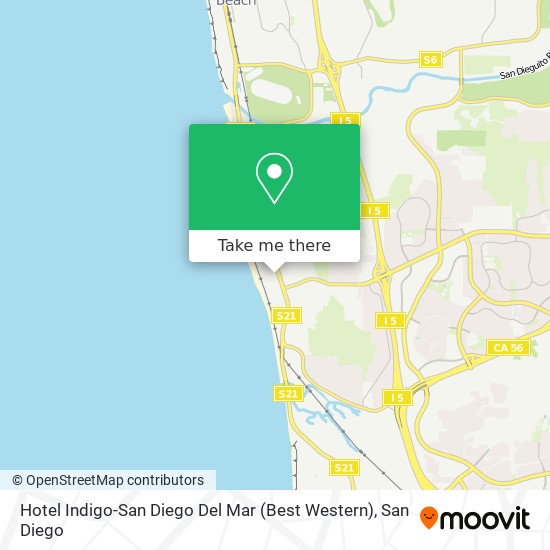 Hotel Indigo-San Diego Del Mar (Best Western) map