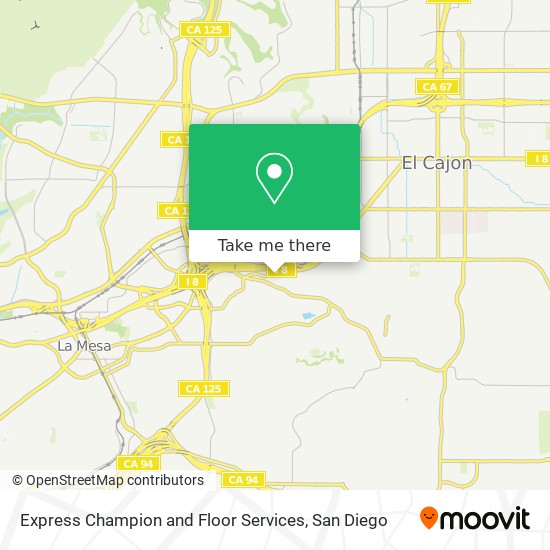 Express Champion and Floor Services map