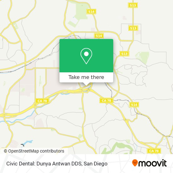 Mapa de Civic Dental: Dunya Antwan DDS