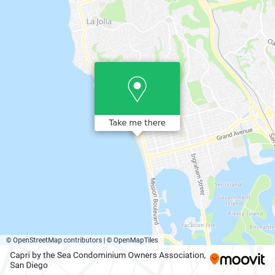 Capri by the Sea Condominium Owners Association map