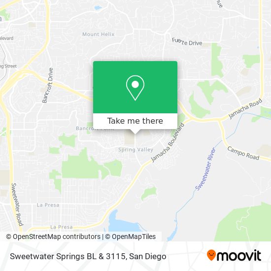 Sweetwater Springs BL & 3115 map