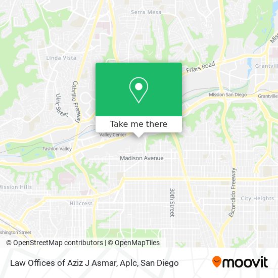 Mapa de Law Offices of Aziz J Asmar, Aplc