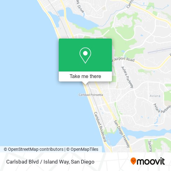 Mapa de Carlsbad Blvd / Island Way