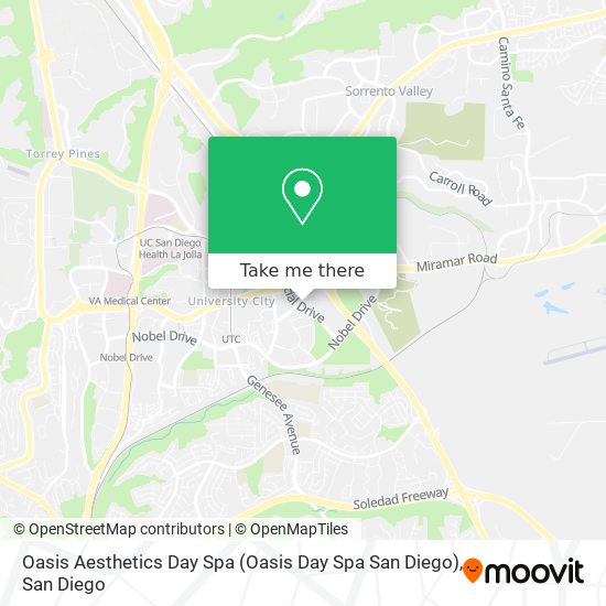 Mapa de Oasis Aesthetics Day Spa (Oasis Day Spa San Diego)