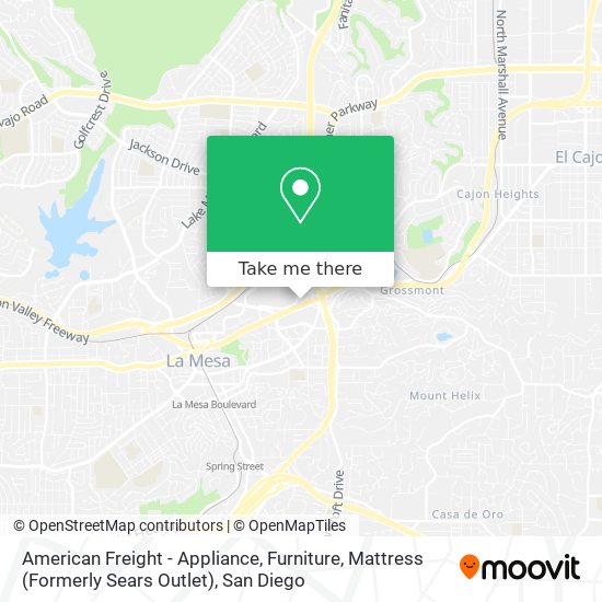 Mapa de American Freight - Appliance, Furniture, Mattress (Formerly Sears Outlet)