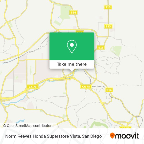 Mapa de Norm Reeves Honda Superstore Vista