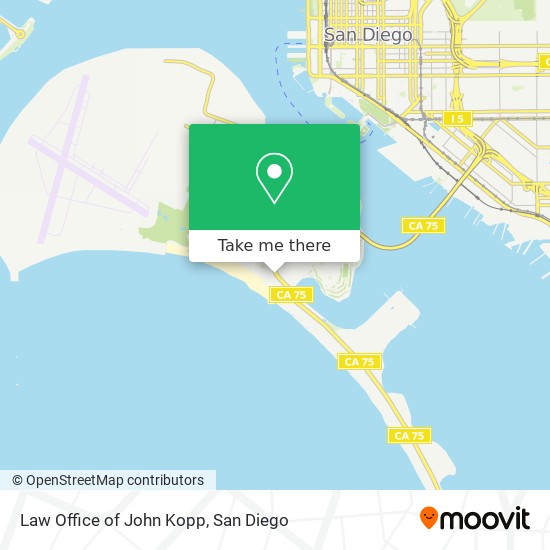 Law Office of John Kopp map