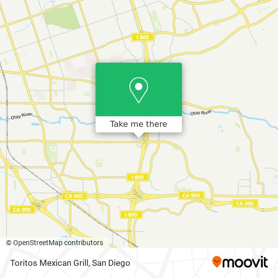 Toritos Mexican Grill map