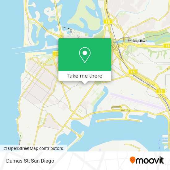 Dumas St map