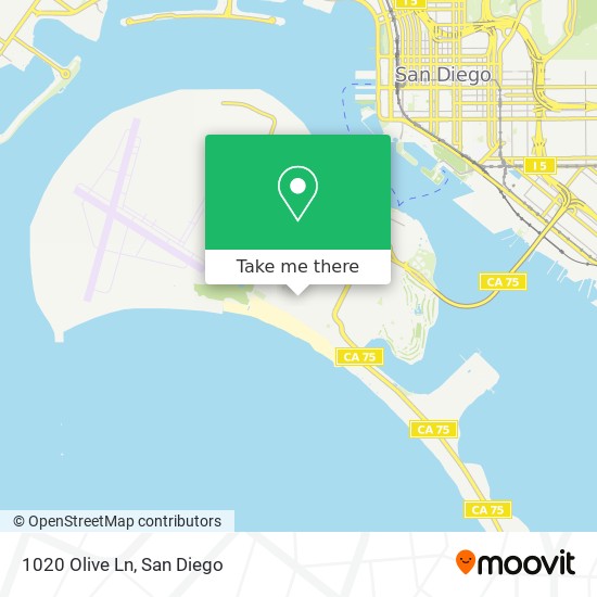 Mapa de 1020 Olive Ln