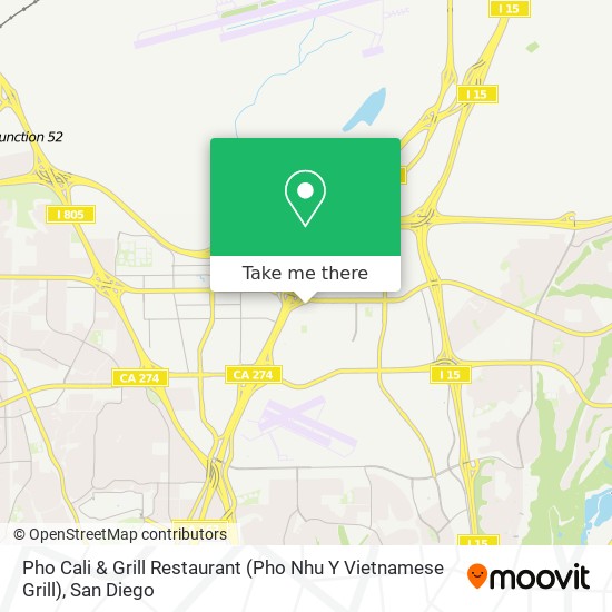 Mapa de Pho Cali & Grill Restaurant (Pho Nhu Y Vietnamese Grill)