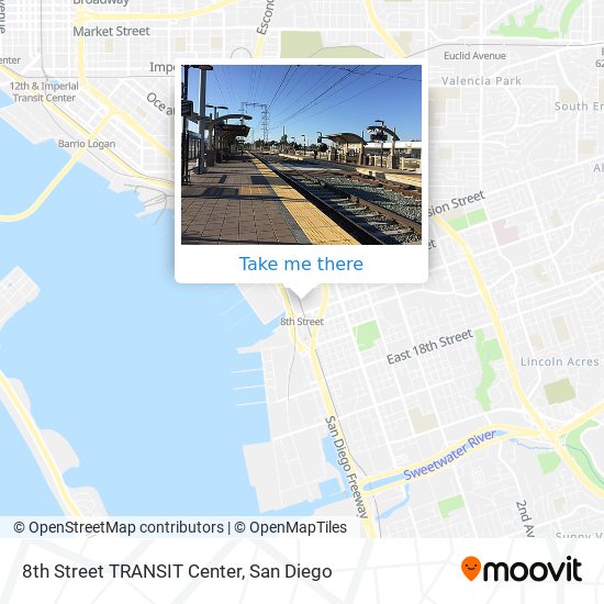 8th Street TRANSIT Center map