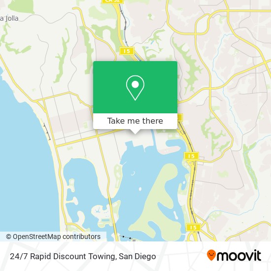 24/7 Rapid Discount Towing map