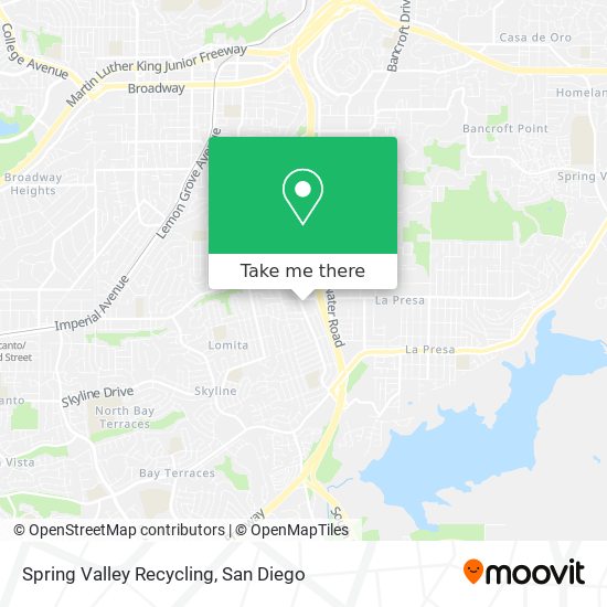 Spring Valley Recycling map