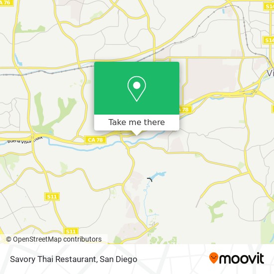 Mapa de Savory Thai Restaurant