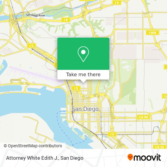 Attorney White Edith J. map