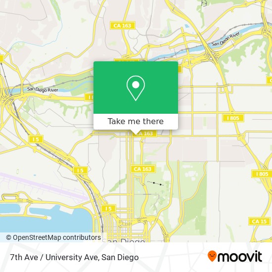Mapa de 7th Ave / University Ave