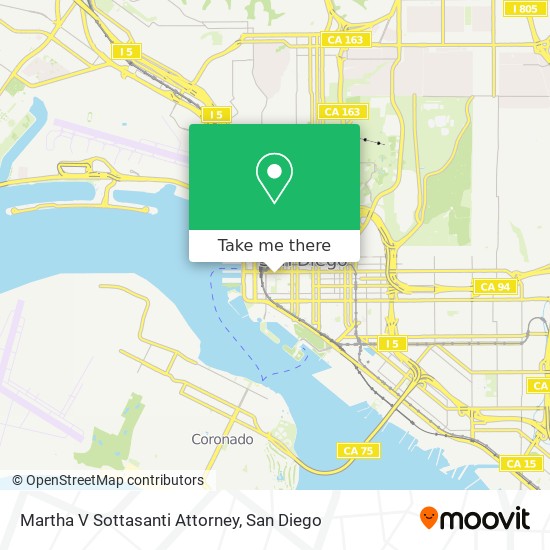 Martha V Sottasanti Attorney map