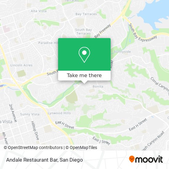 Andale Restaurant Bar map