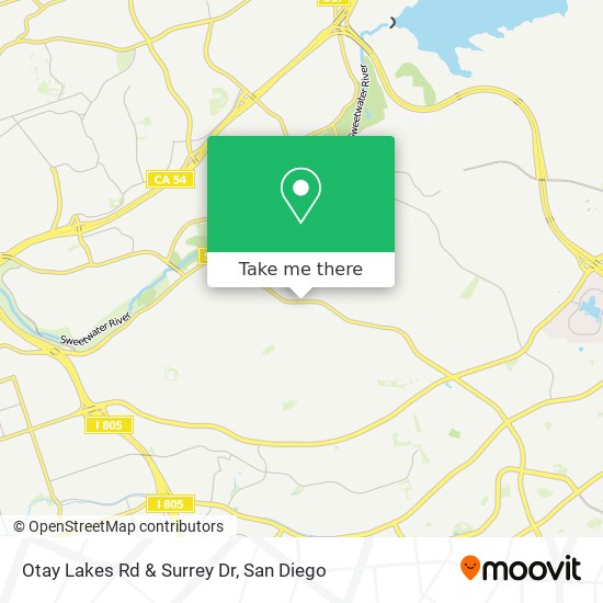 Mapa de Otay Lakes Rd & Surrey Dr