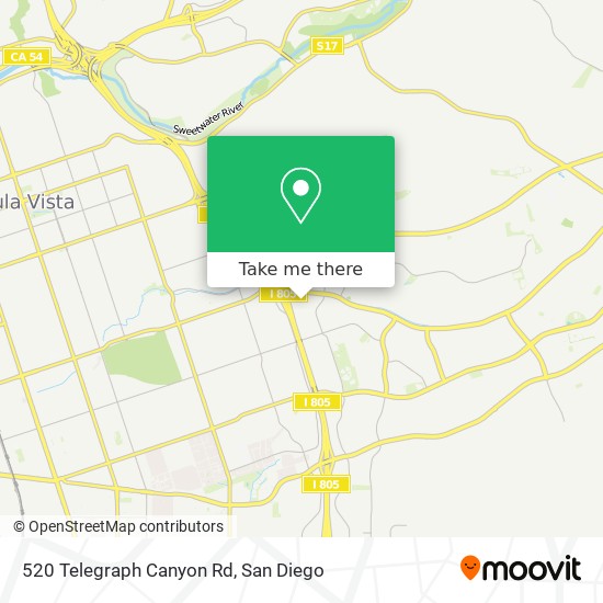 Mapa de 520 Telegraph Canyon Rd