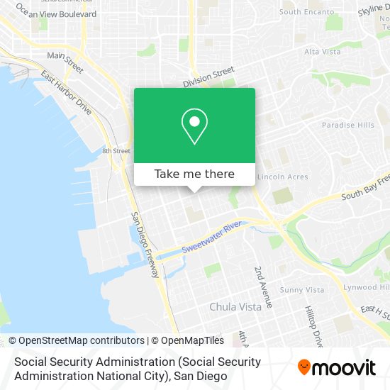 Mapa de Social Security Administration (Social Security Administration National City)