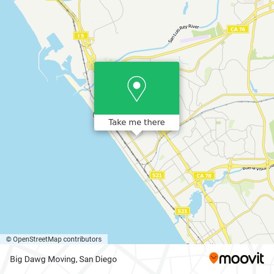 Mapa de Big Dawg Moving