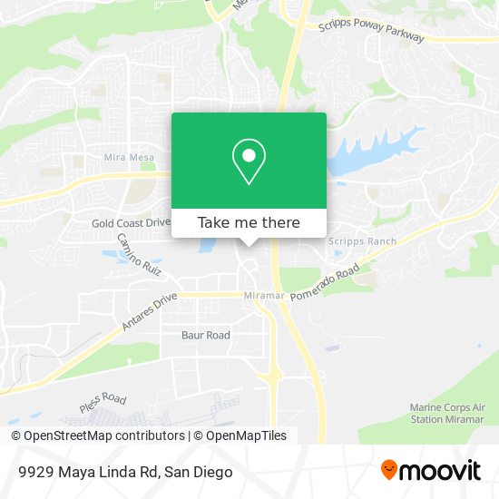 Mapa de 9929 Maya Linda Rd