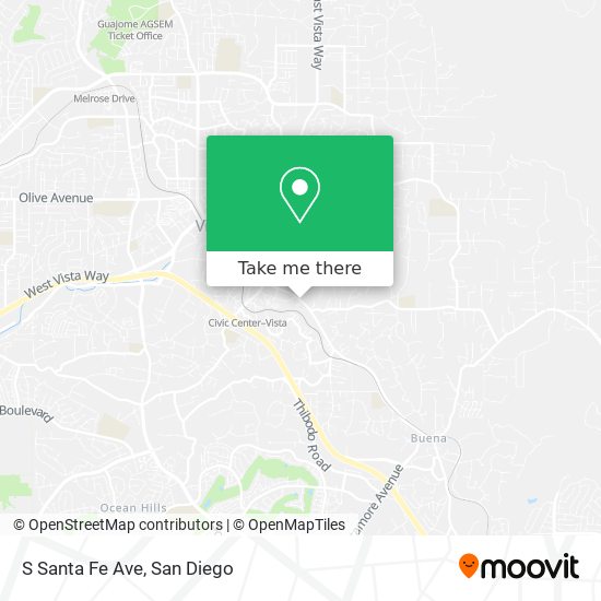 Mapa de S Santa Fe Ave