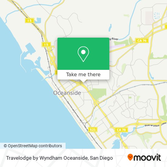 Travelodge by Wyndham Oceanside map