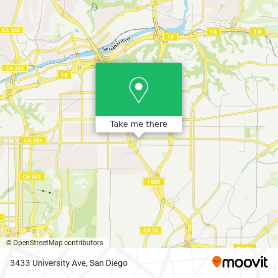 3433 University Ave map