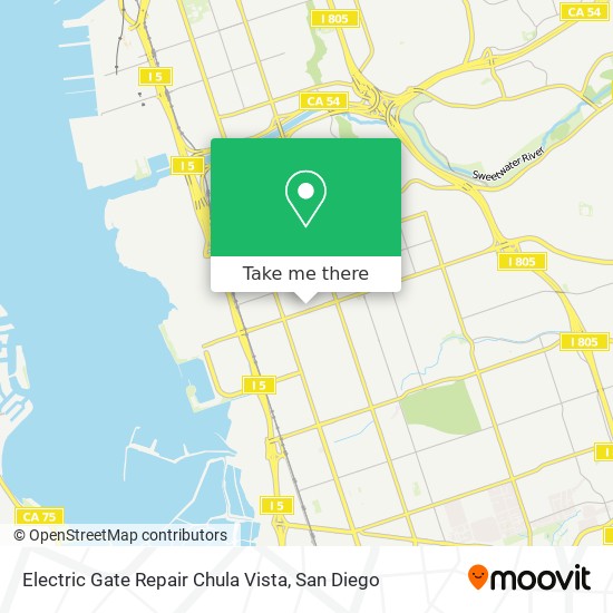 Electric Gate Repair Chula Vista map