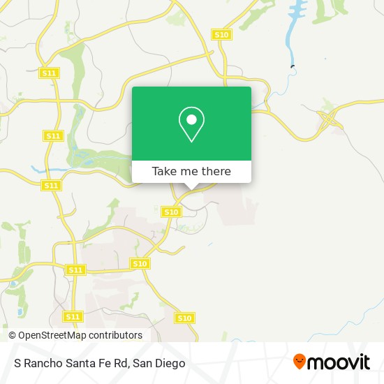 Mapa de S Rancho Santa Fe Rd