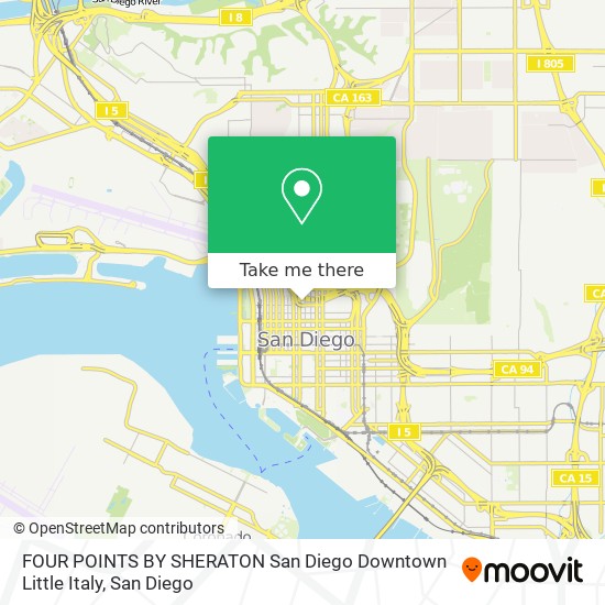 FOUR POINTS BY SHERATON San Diego Downtown Little Italy map