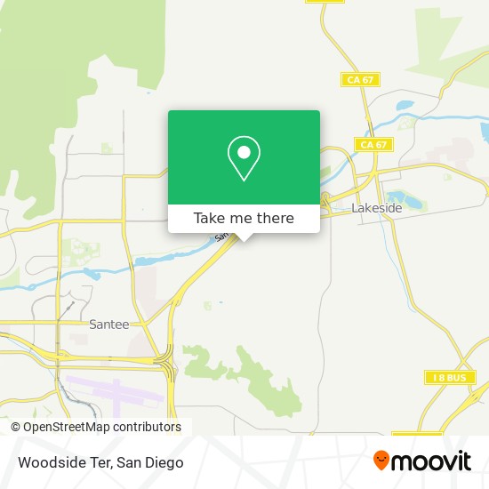 Woodside Ter map