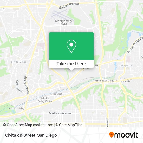 Civita on-Street map