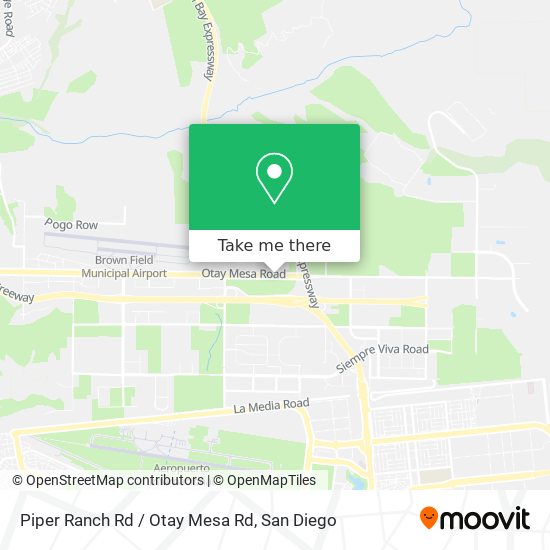 Piper Ranch Rd / Otay Mesa Rd map