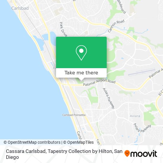 Cassara Carlsbad, Tapestry Collection by Hilton map