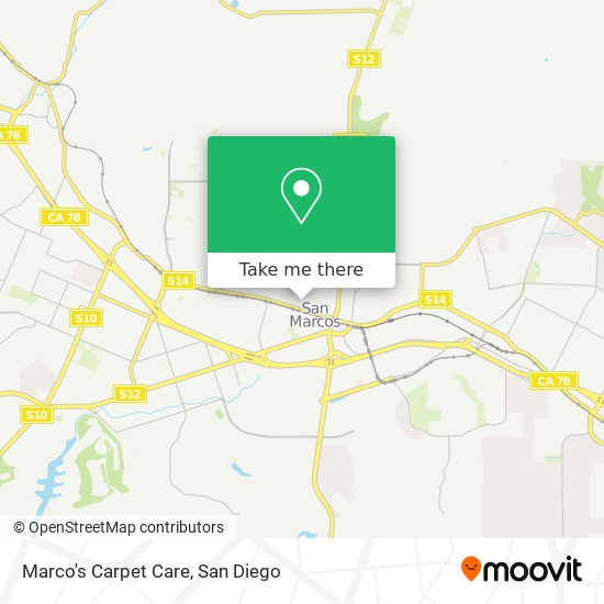 Marco's Carpet Care map