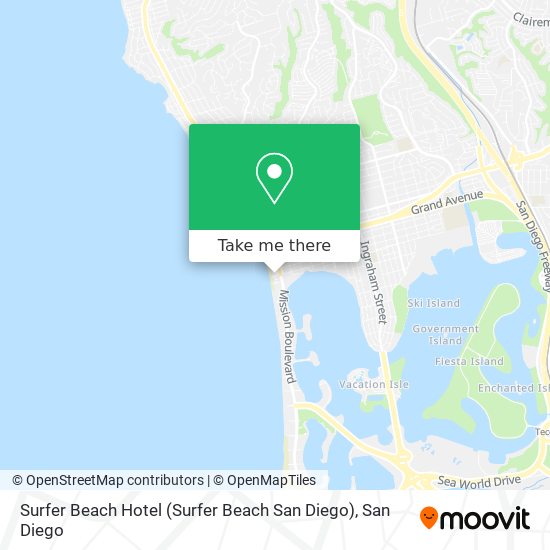 Surfer Beach Hotel (Surfer Beach San Diego) map