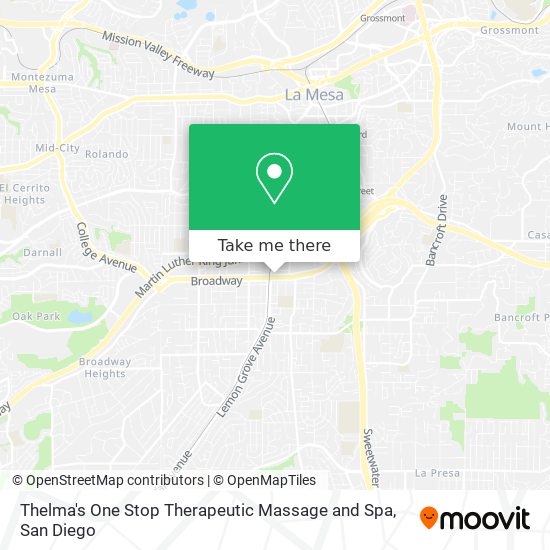 Thelma's One Stop Therapeutic Massage and Spa map
