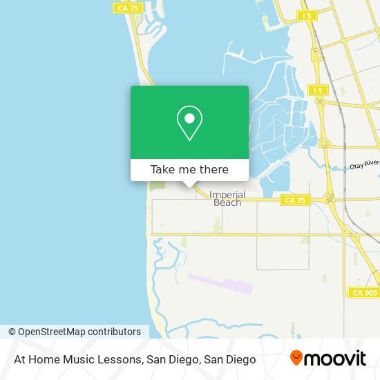 Mapa de At Home Music Lessons, San Diego