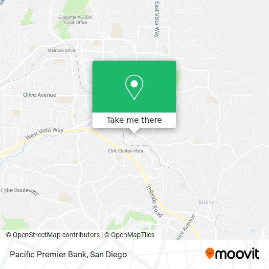 Mapa de Pacific Premier Bank