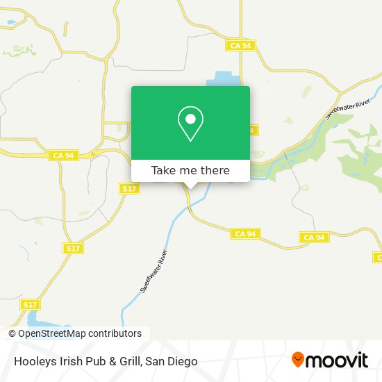 Mapa de Hooleys Irish Pub & Grill