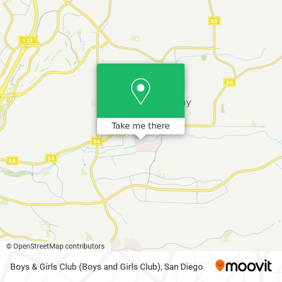 Mapa de Boys & Girls Club